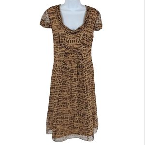 Spense short sleeves silk dress